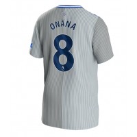 Camiseta Everton Amadou Onana #8 Tercera Equipación Replica 2023-24 mangas cortas